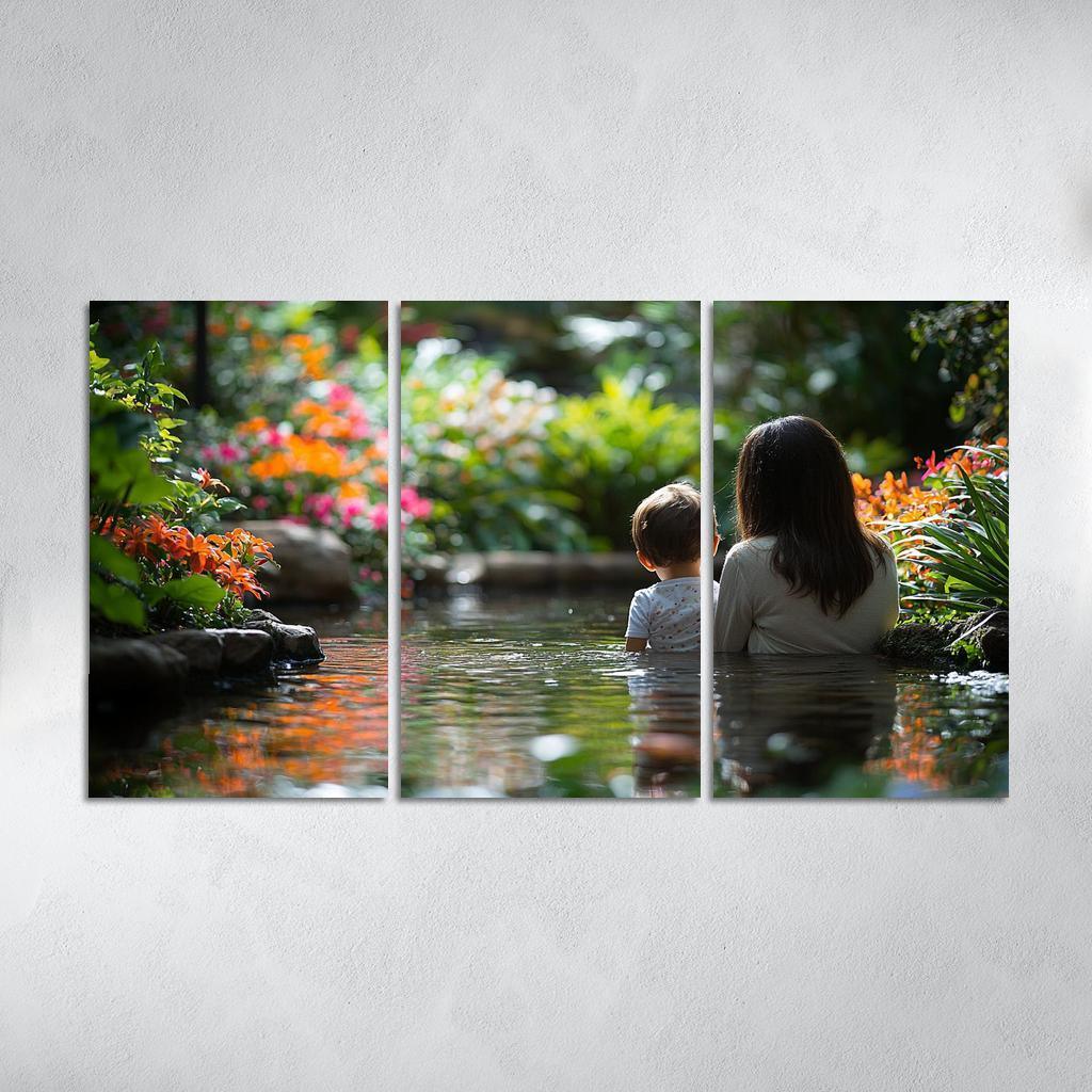 Reflections Of Love The Mirror Of Motherhood Custom Paintings Frame