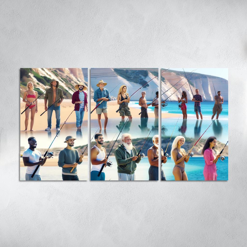 Fisherman's Retreat A Sportsmans Paradise Canvas Paintings Frame