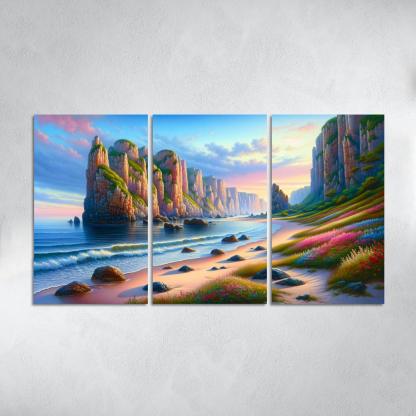 Ocean Whisper Sound Therapy Beach Premium Artwork Frames