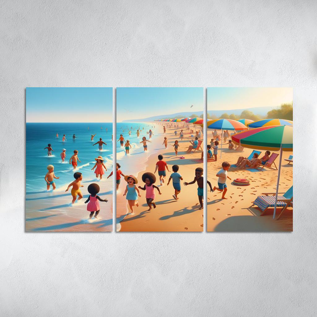 Blossom Beach A Colorful Family Retreat Premium Artwork Frames
