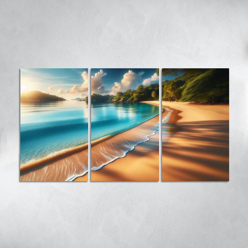 Coastal Serenity Beach Premium Artwork Frames