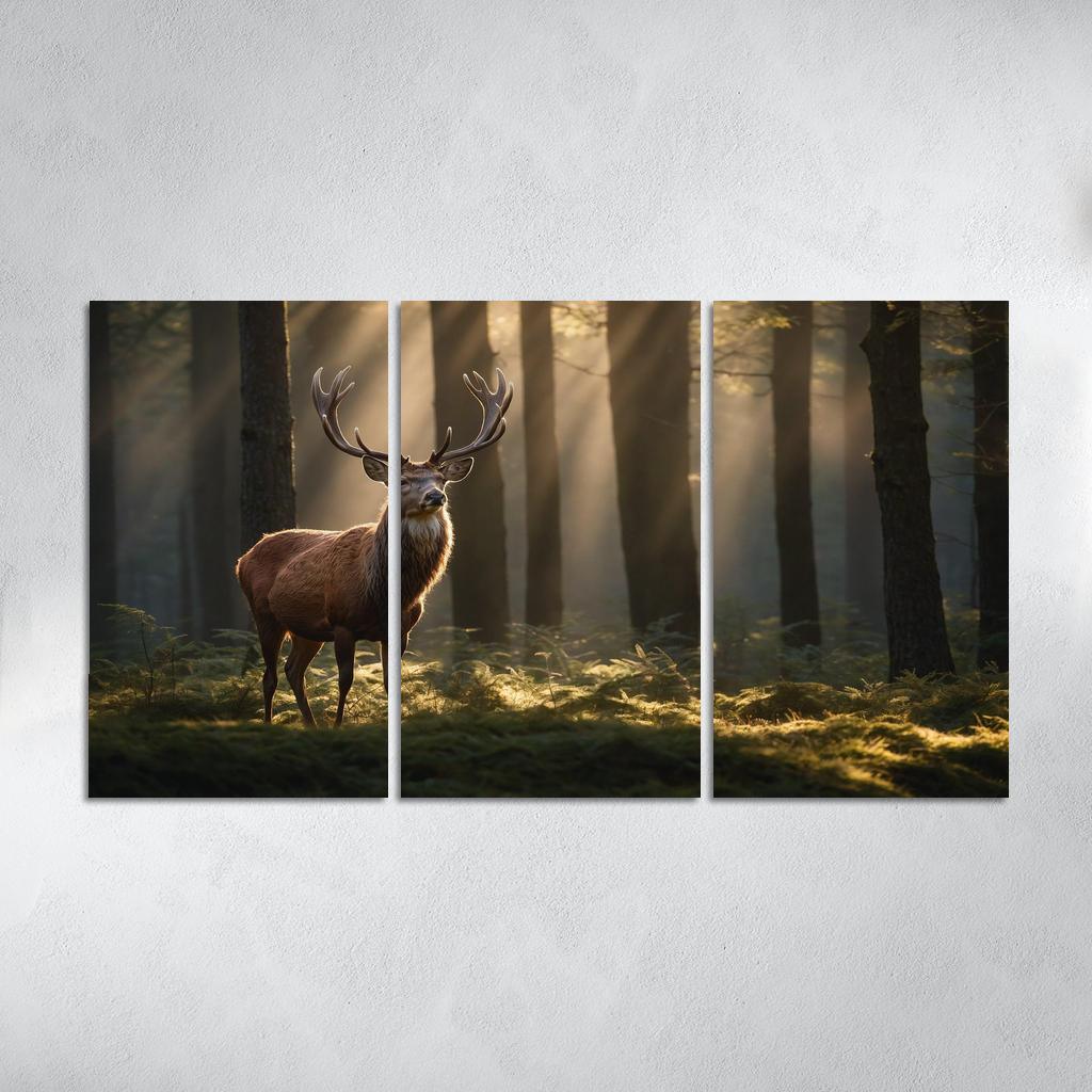 The Noble Red Deer Majestic Creature Of The Forest Oil Paintings Frame