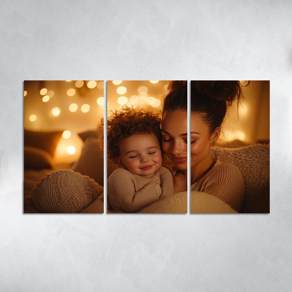 The Comfort Of Her Love A Mothers Embrace Canvas Paintings Frame