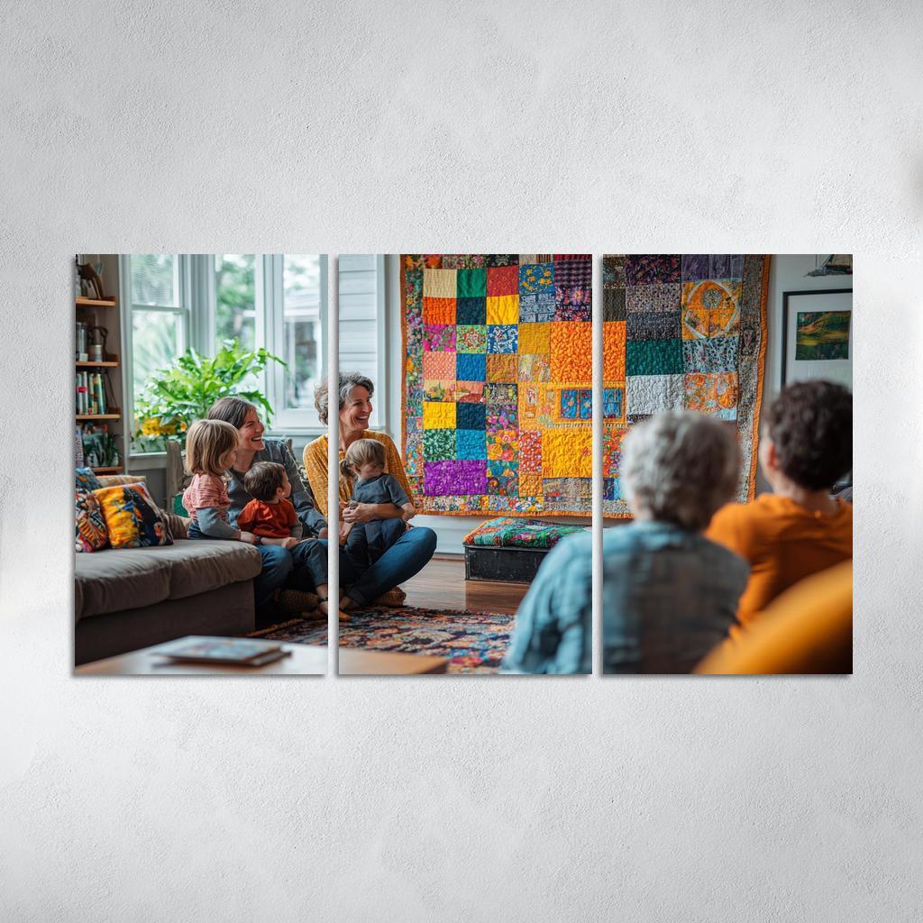 Threads Of Togetherness A Mothers Tapestry Custom Paintings Frame