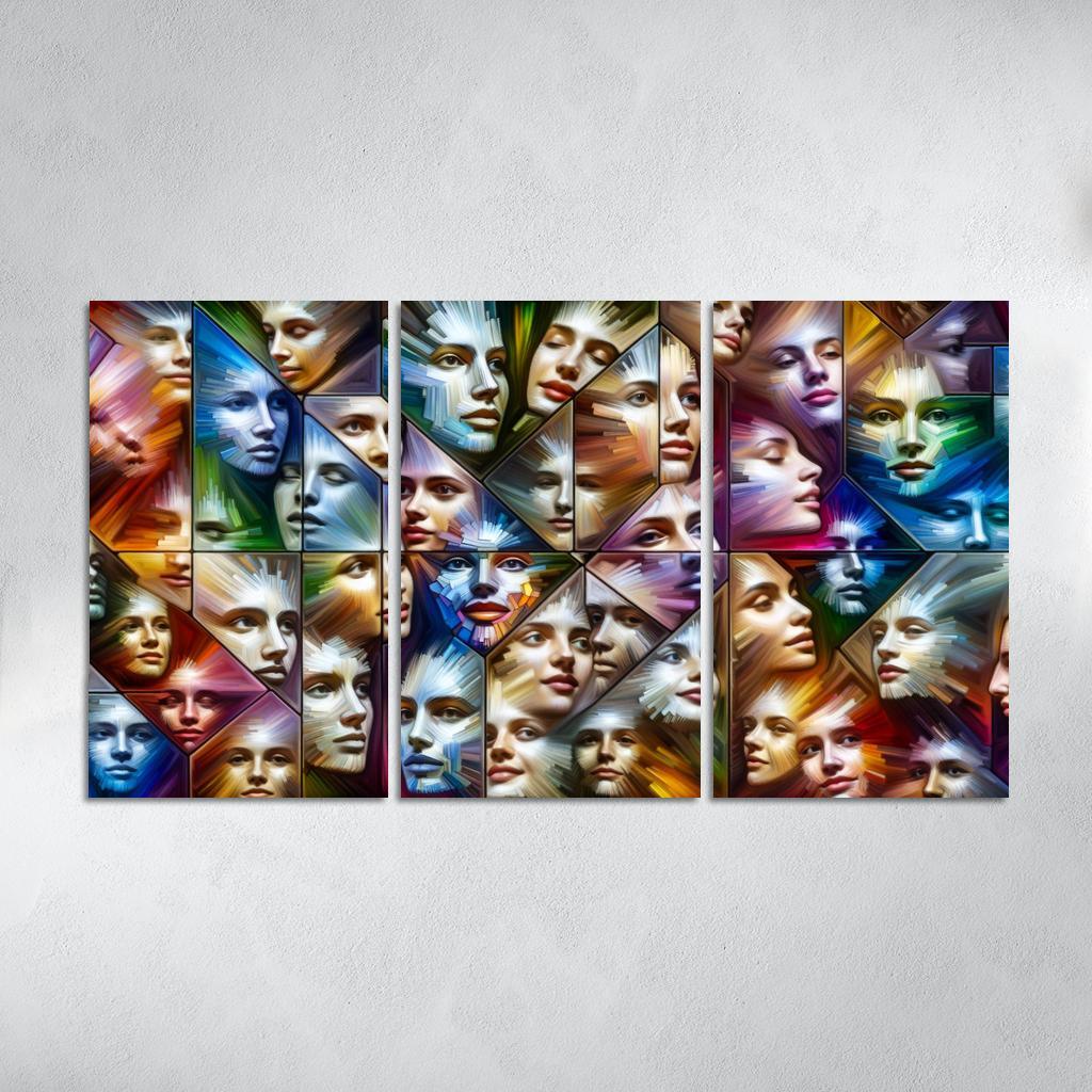 The Silent Struggles Mental Health And Society Custom Paintings Frame