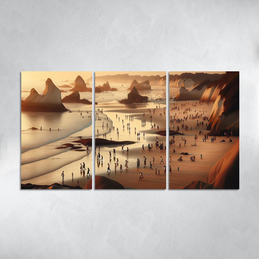 Wanderlust Beach Path Of Discovery Multi-panel Paintings