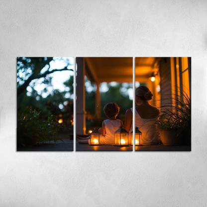 The Light Of Guidance A Mothers Wisdom Canvas Paintings Frame