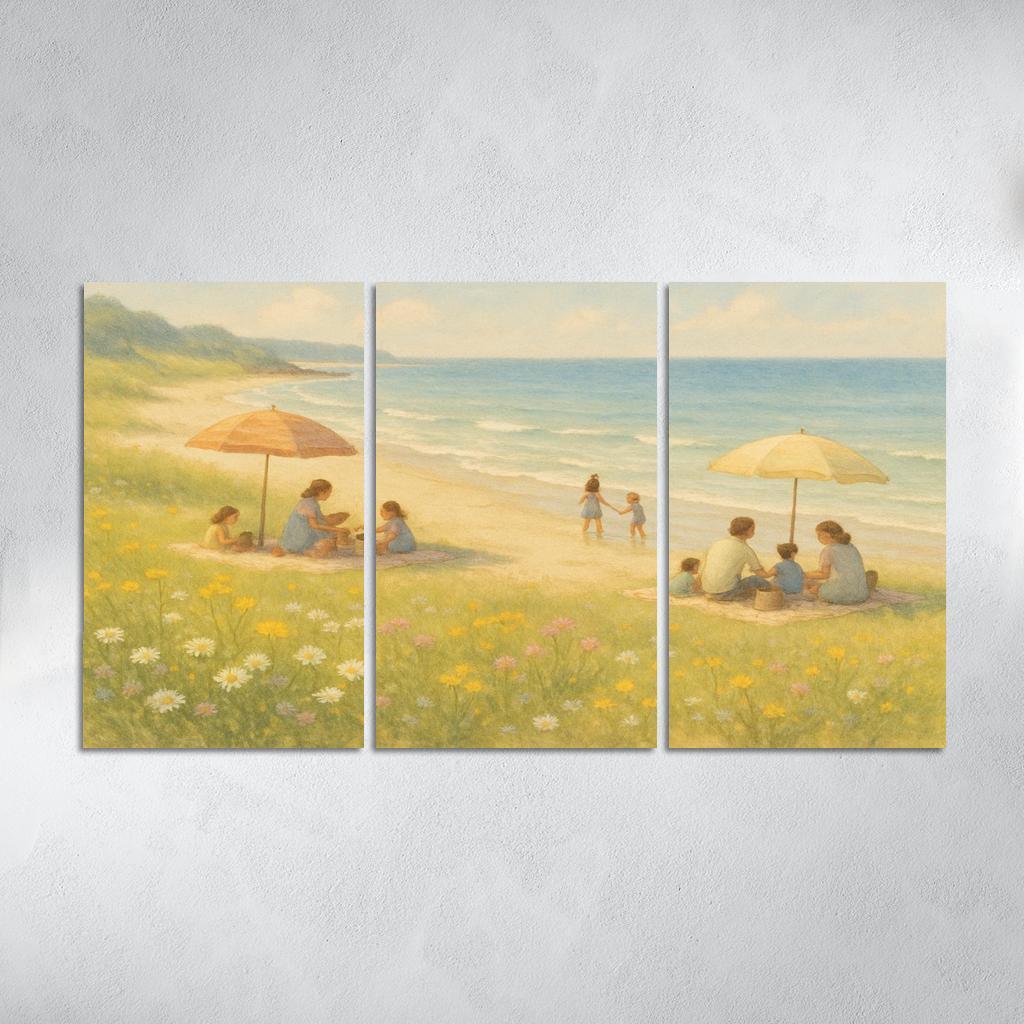 Seaside Meadows Family Haven Custom Paintings Frame