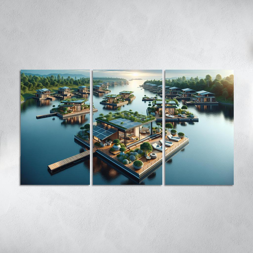 Floating Architecture Custom Paintings Frame