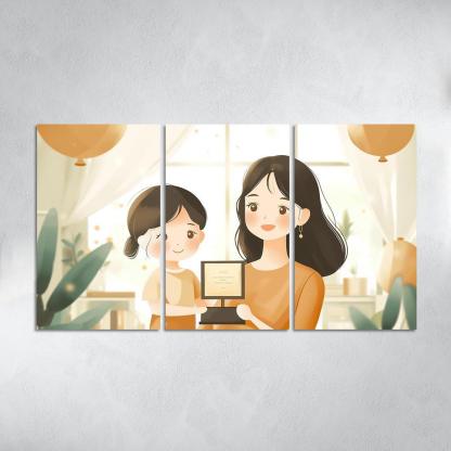 Milestones Of Love A Mothers Journey Through Time Canvas Paintings Frame