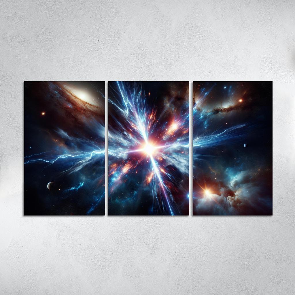 The Enigmatic Nature Of Gamma-ray Bursts Abstract Paintings Frame