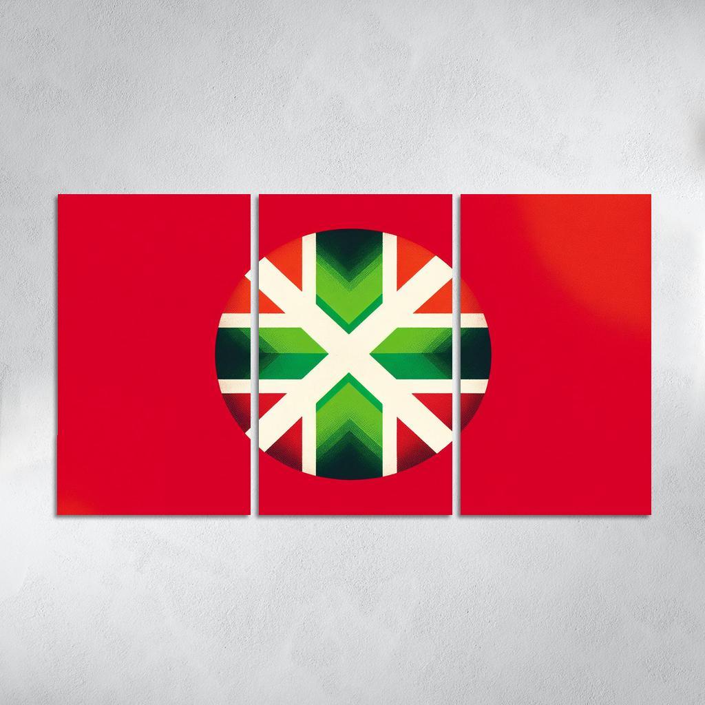 Echoes Of Tradition The Flag Of The Basque Country Multi-panel Paintings