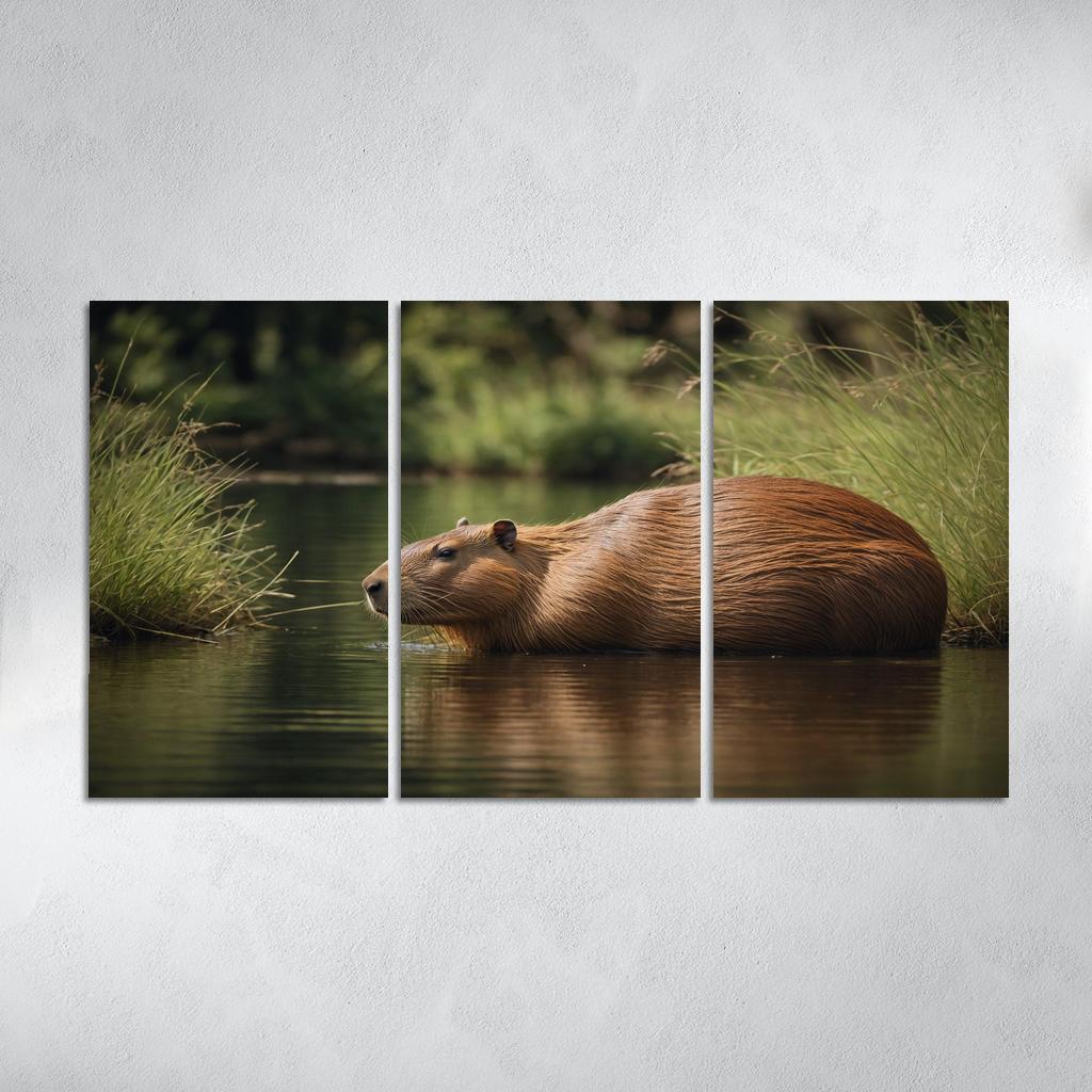 The Unique Capybara The World's Largest Rodent Oil Paintings Frame