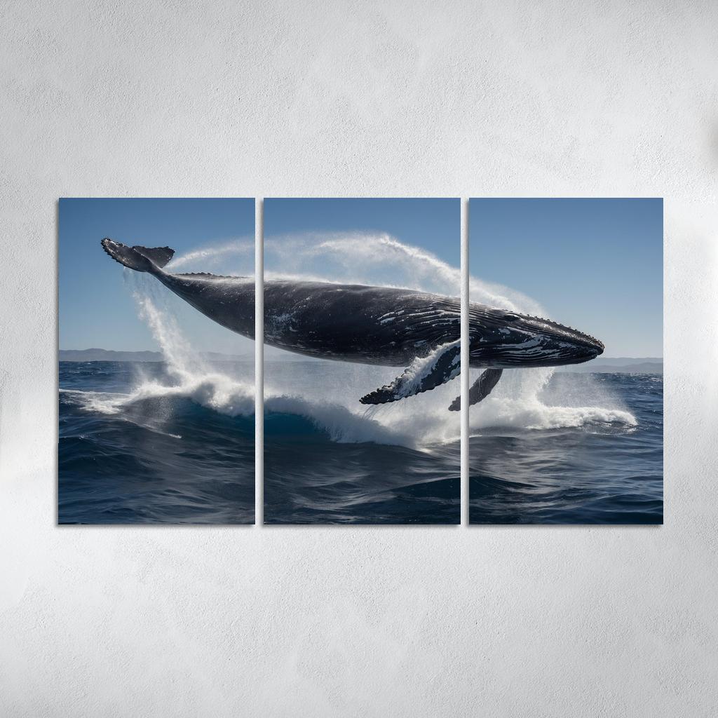 The Graceful Humpback Whale Multi-panel Paintings