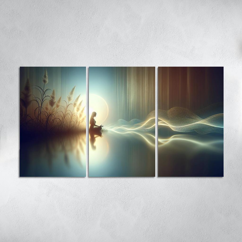 The Echoes Of Silence Modern Paintings Frame