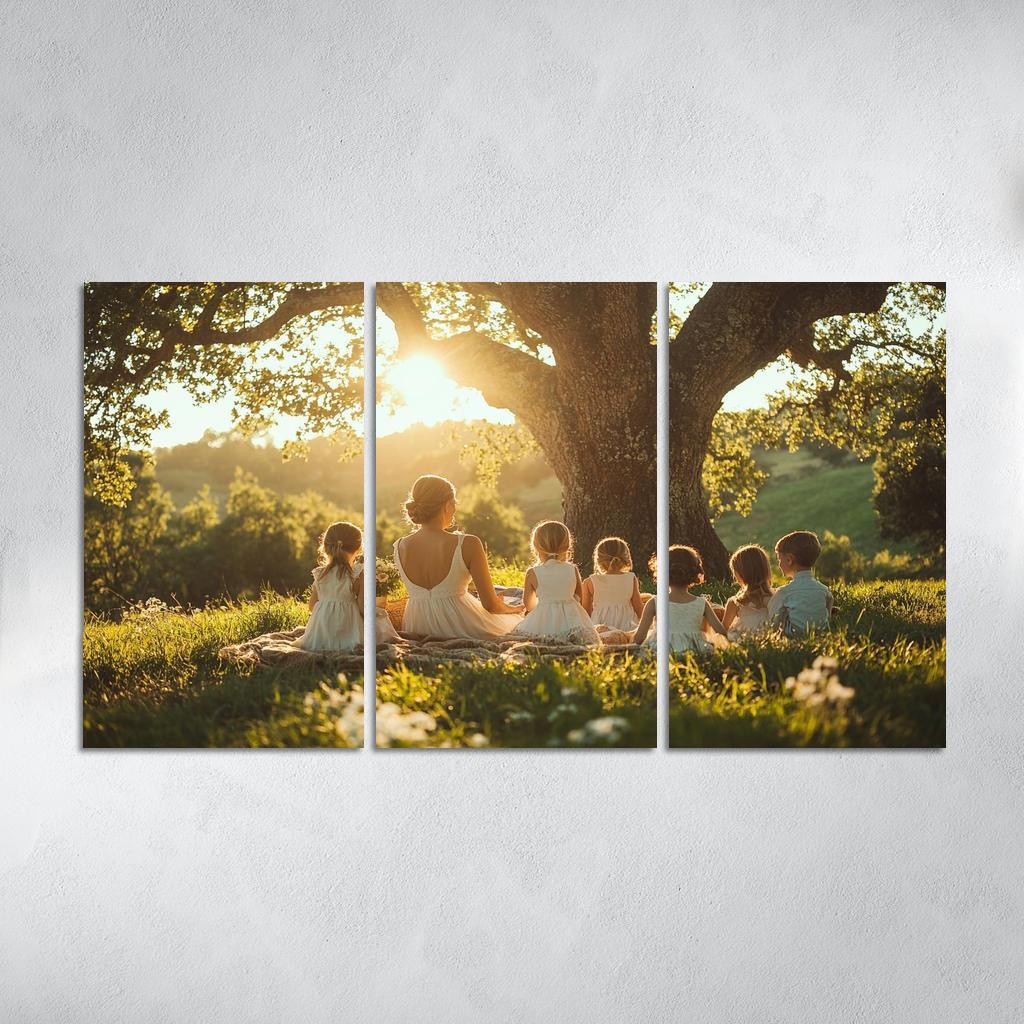 Roots Of Love A Mothers Family Tree Canvas Paintings Frame