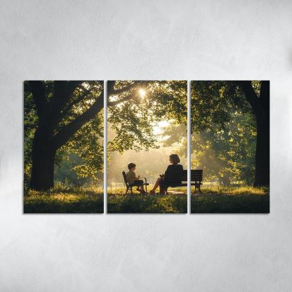 Reflections Of Love A Mother's Heartfelt Advice Canvas Paintings Frame