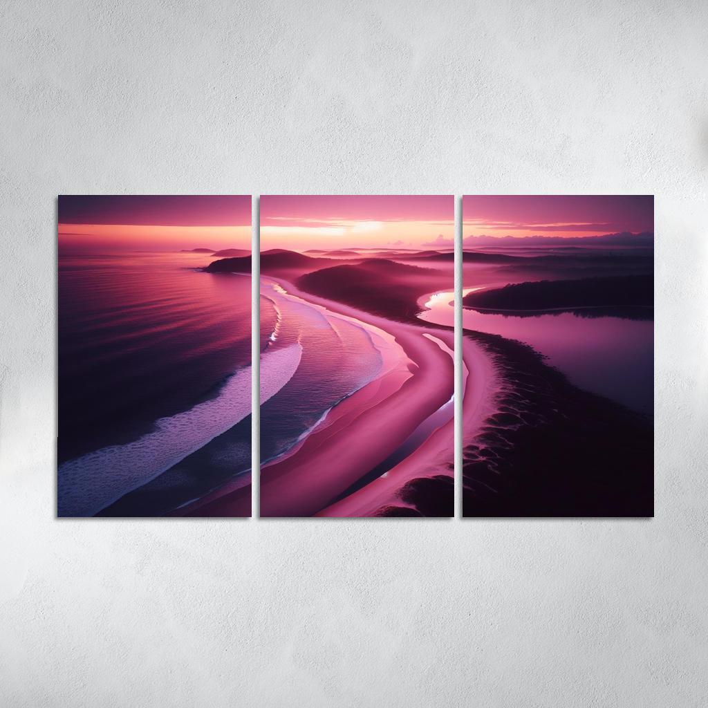 Violet Cove Enchanted Sunrise Spot Custom Paintings Frame