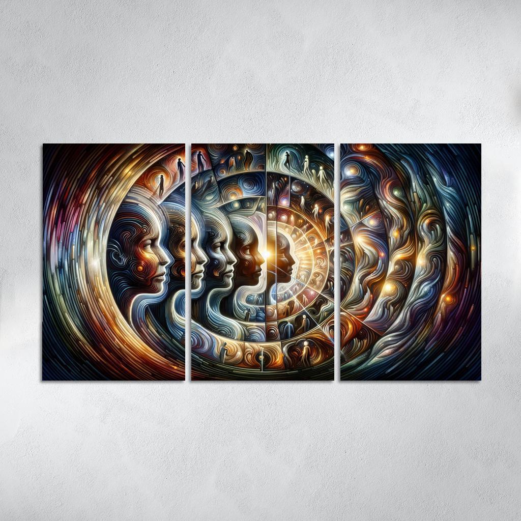 Infinite Echoes Of Self Premium Artwork Frames