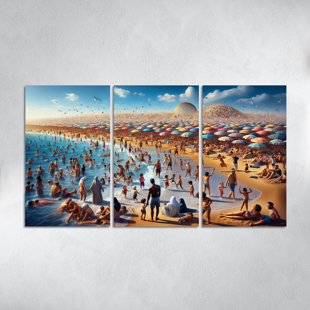 Sun-kissed Shore Custom Paintings Frame