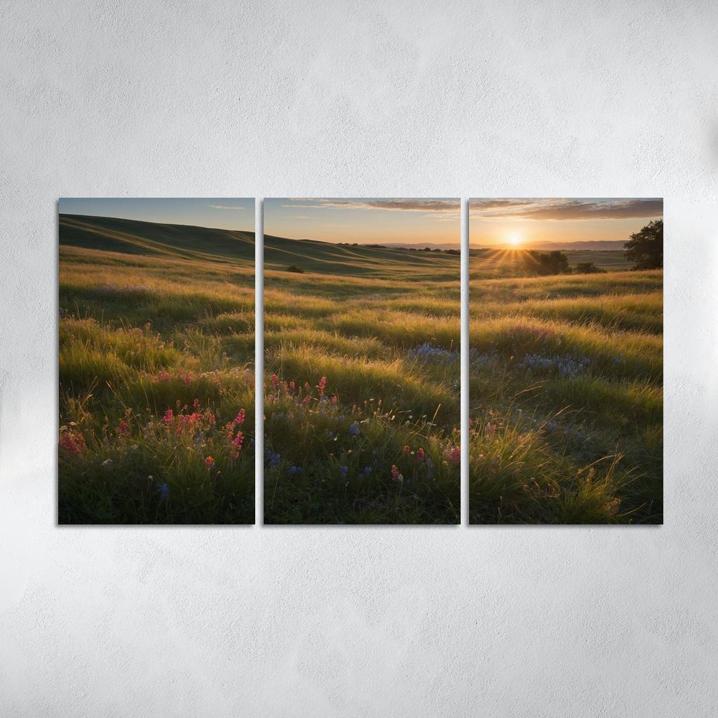 The Whispering Meadows Of Dewdrop Vale Modern Paintings Frame