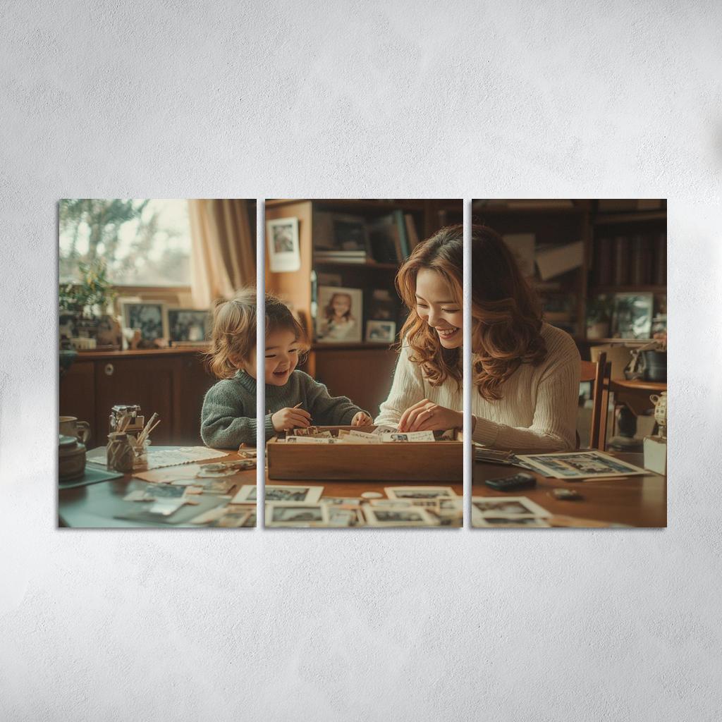 Time Capsules Cherished Memories In A Box Canvas Paintings Frame