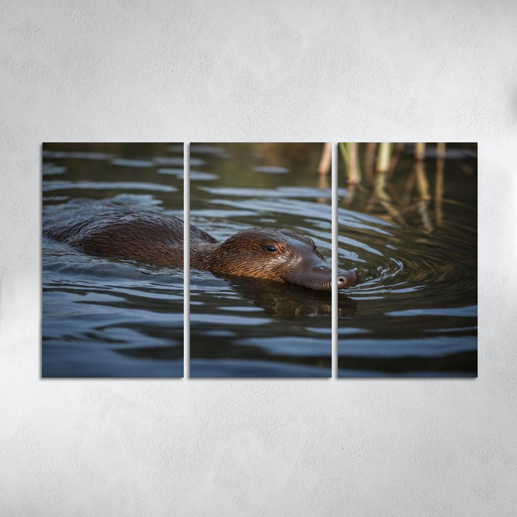 The Unique Platypus Nature's Oddity Canvas Paintings Frame