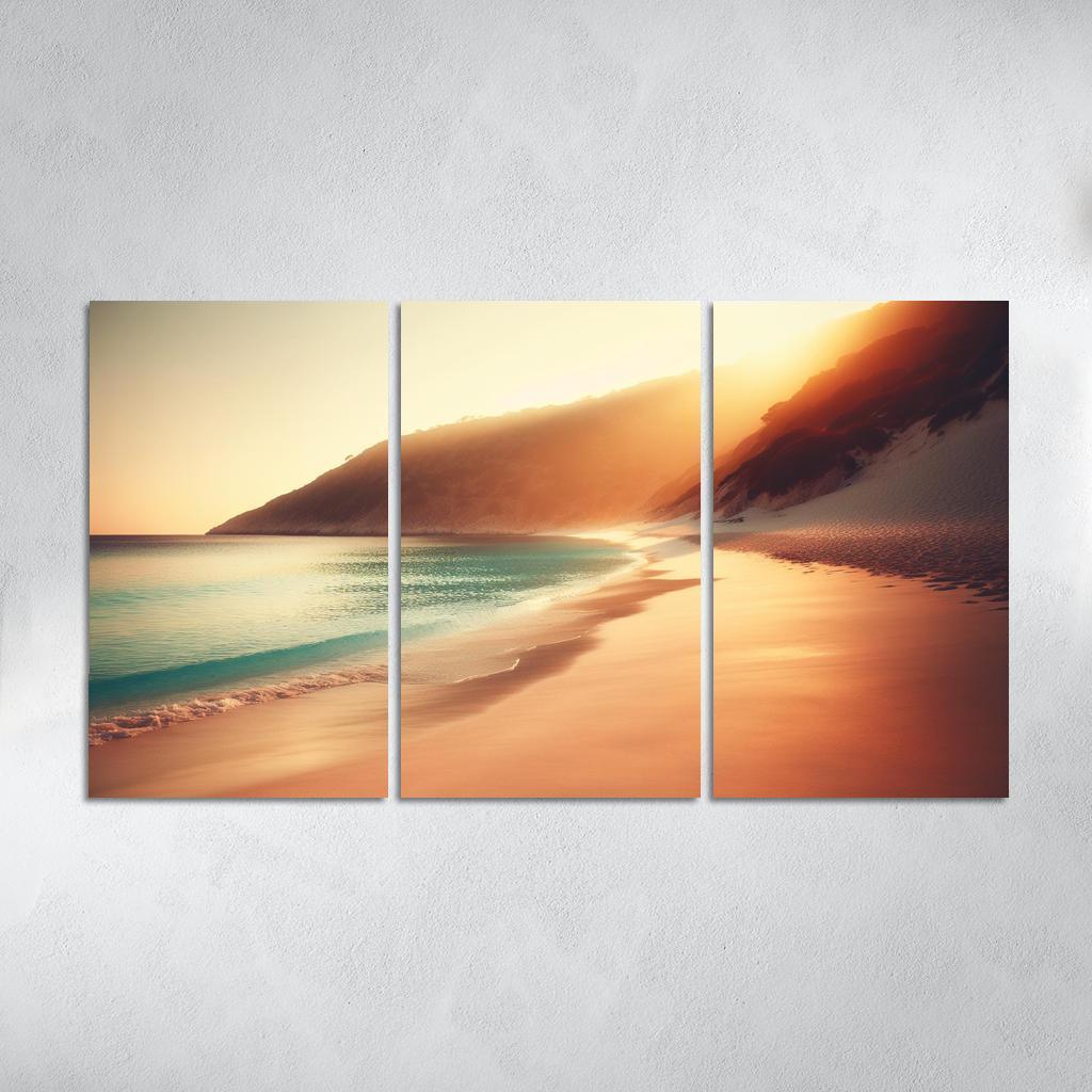 Waves Of Serenity Beach Premium Artwork Frames