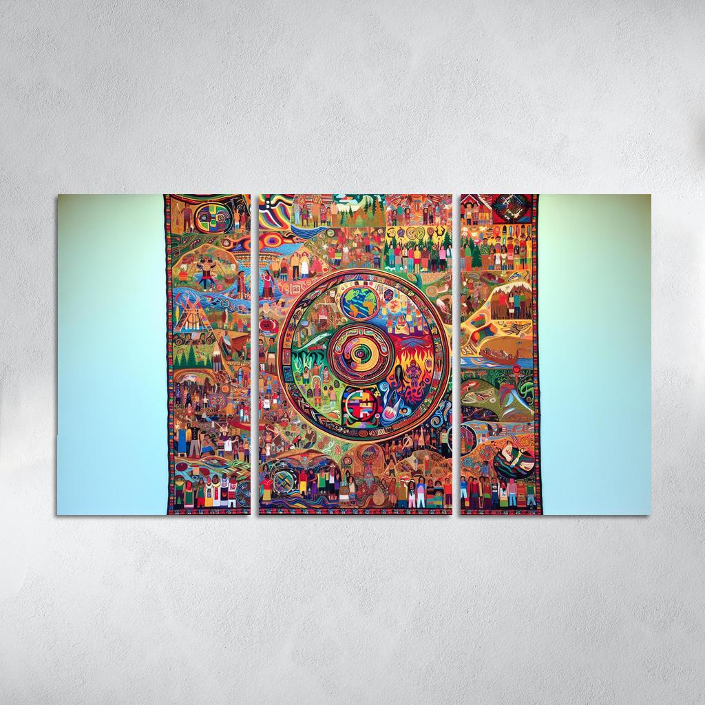 Voices Of The Forgotten Preserving Indigenous Cultures Custom Paintings Frame