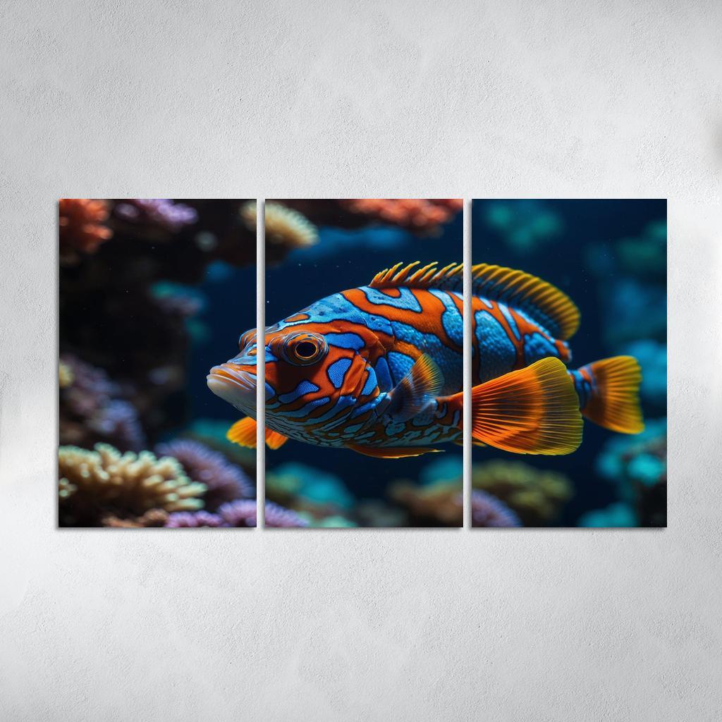 The Colorful Mandarinfish Multi-panel Paintings