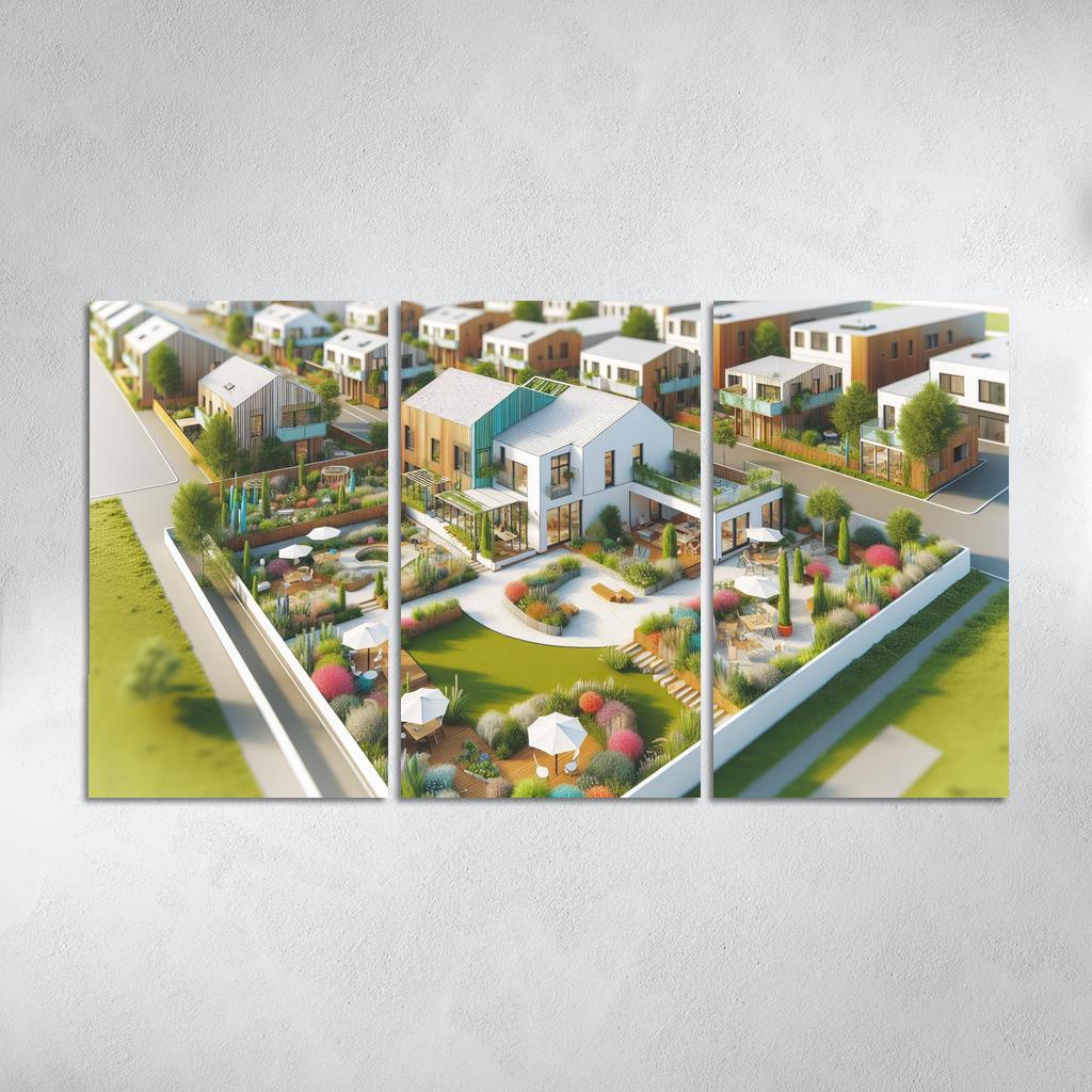 Cohousing Communities Custom Paintings Frame