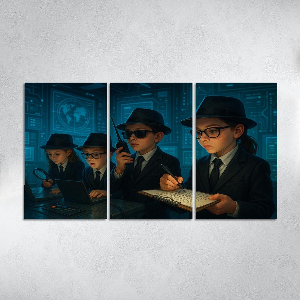 Secret Agents - Spy Kids Adventure Framed Paintings