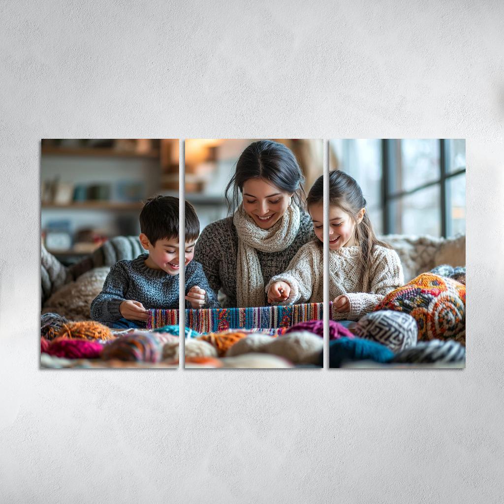 The Tapestry Of Togetherness Weaving Family Love Custom Paintings Frame