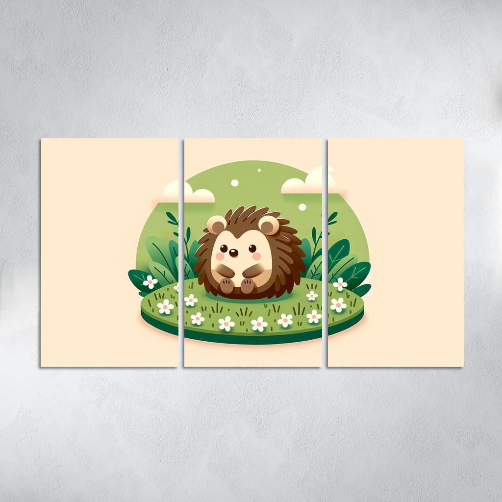 Friendly Hedgehog Modern Paintings Frame