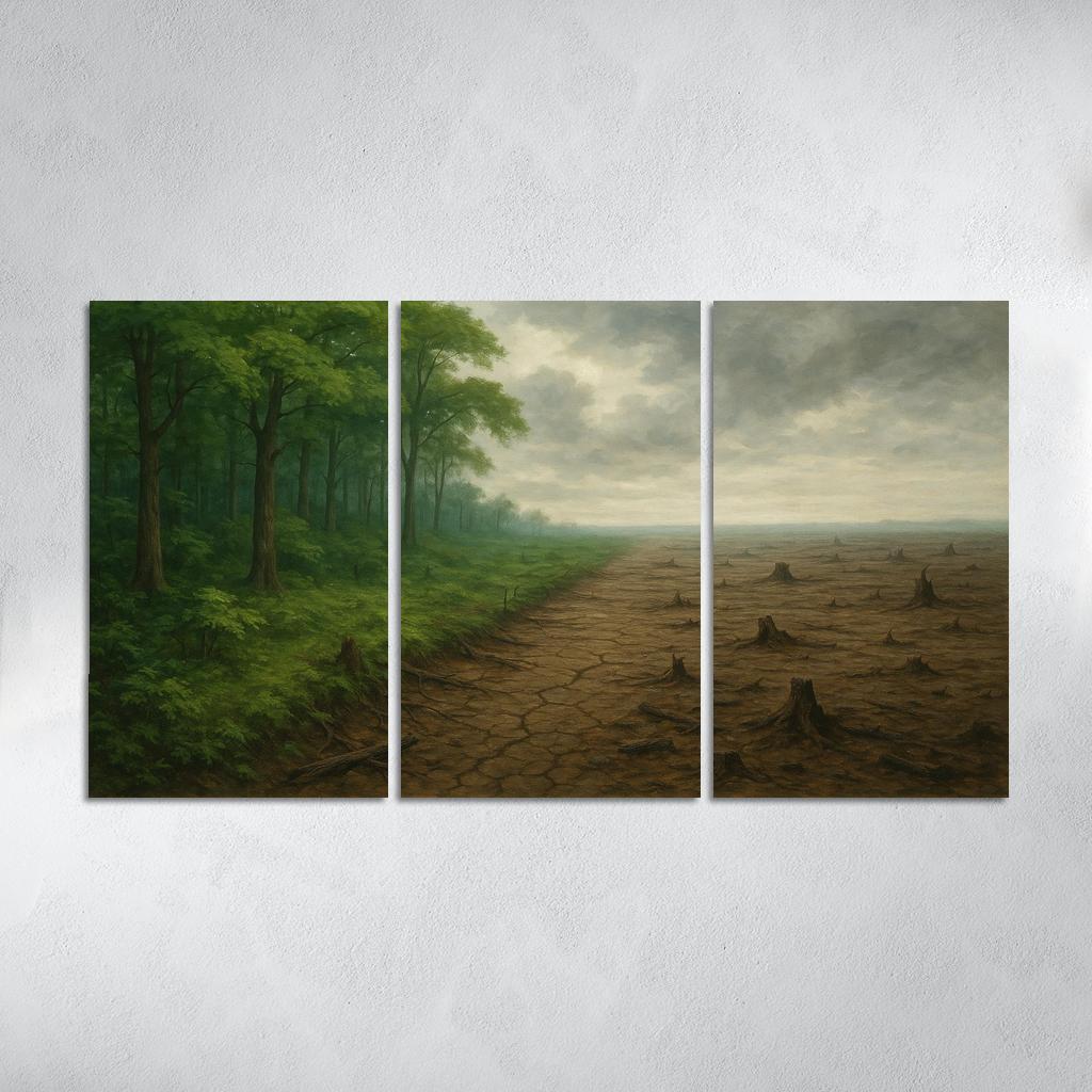 Silent Forests Visualizing The Crisis Of Deforestation Premium Artwork Frames