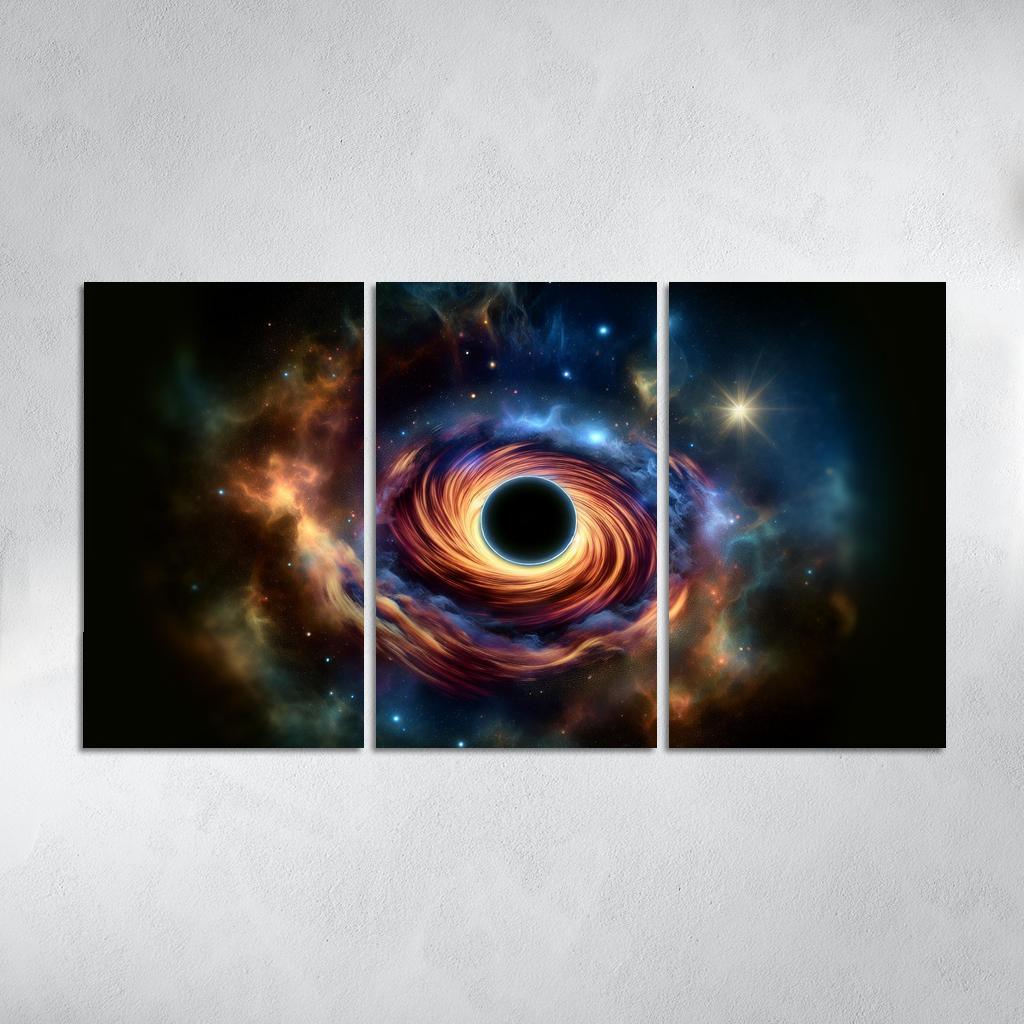 Exploring The Abyss Of Black Holes Abstract Paintings Frame