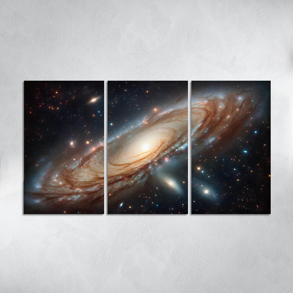 The Striking Features Of The Andromeda Galaxy Abstract Paintings Frame