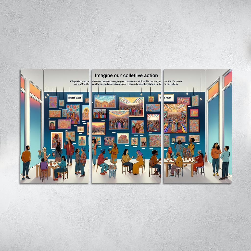 The Power Of Us Community Building Through Art Multi-panel Paintings