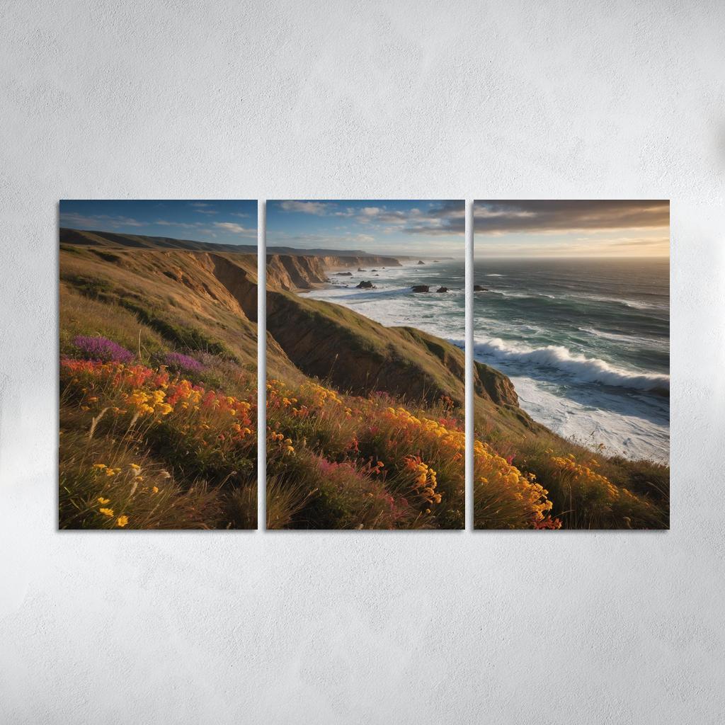 The Majestic Bluffs Of Ocean Edge Modern Paintings Frame