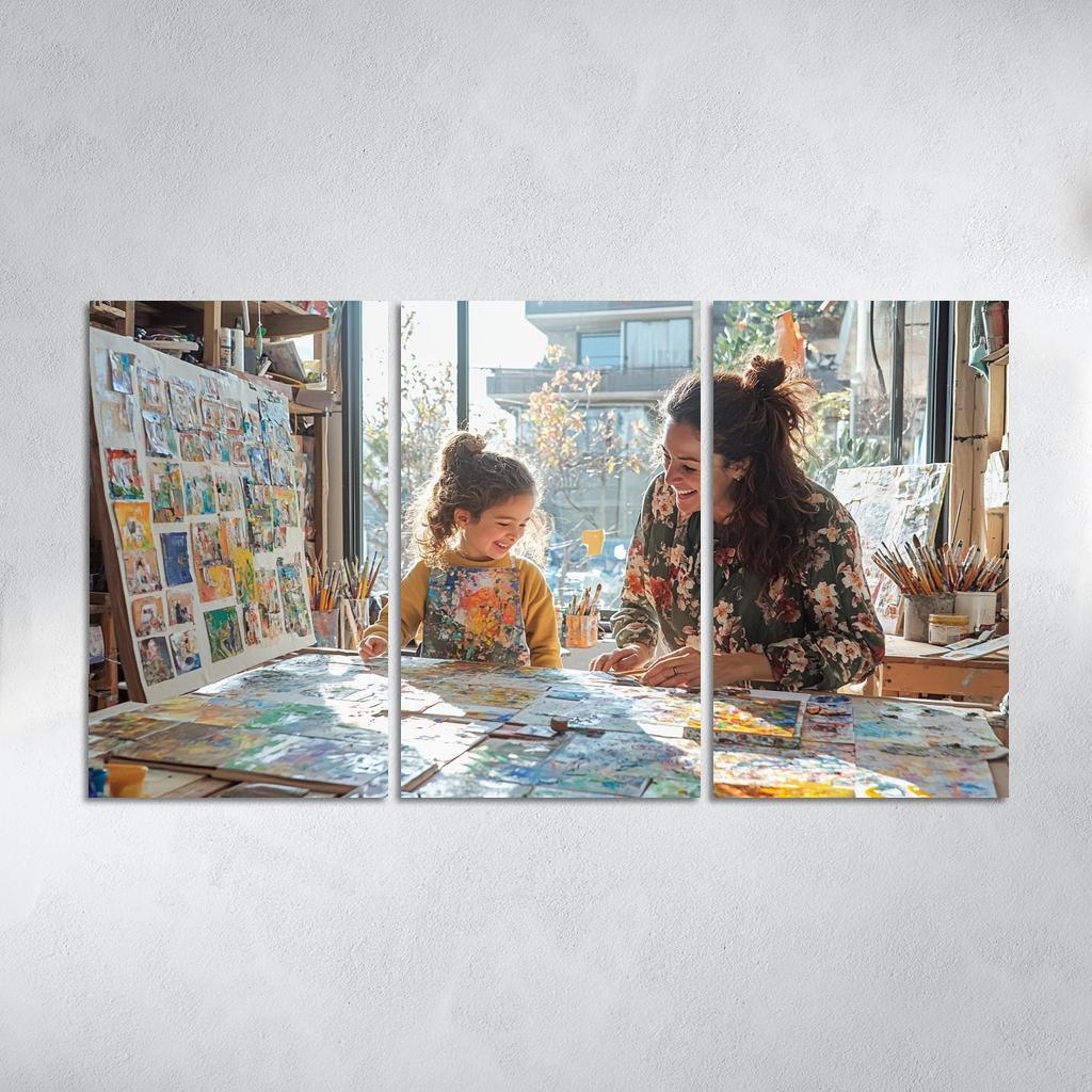 Canvas Of Memories Painting A Mothers Love One-piece Frames