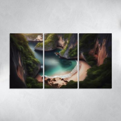 Hidden Cove Beach Premium Artwork Frames
