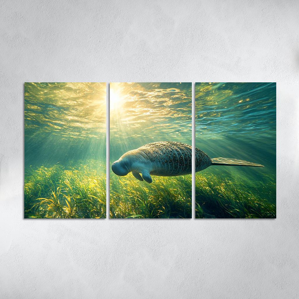 The Gentle Manatee The Ocean's Herbivore Art Trends