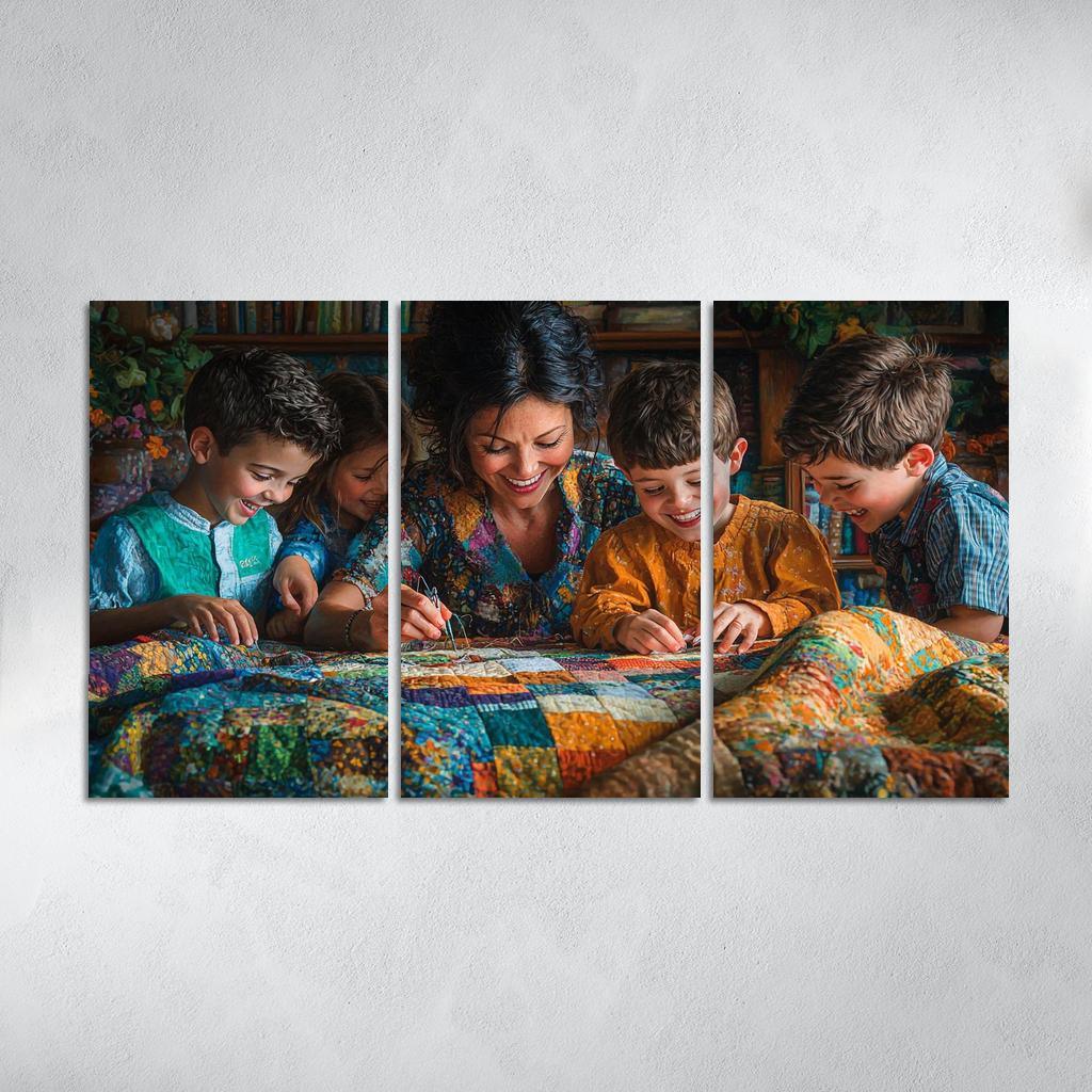 The Threads Of Connection A Mothers Fabric Of Love Custom Paintings Frame