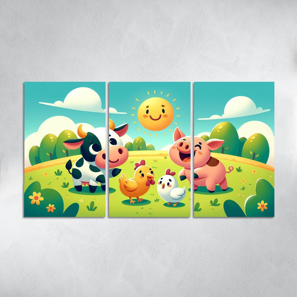 Friendly Farm Friends Premium Artwork Frames