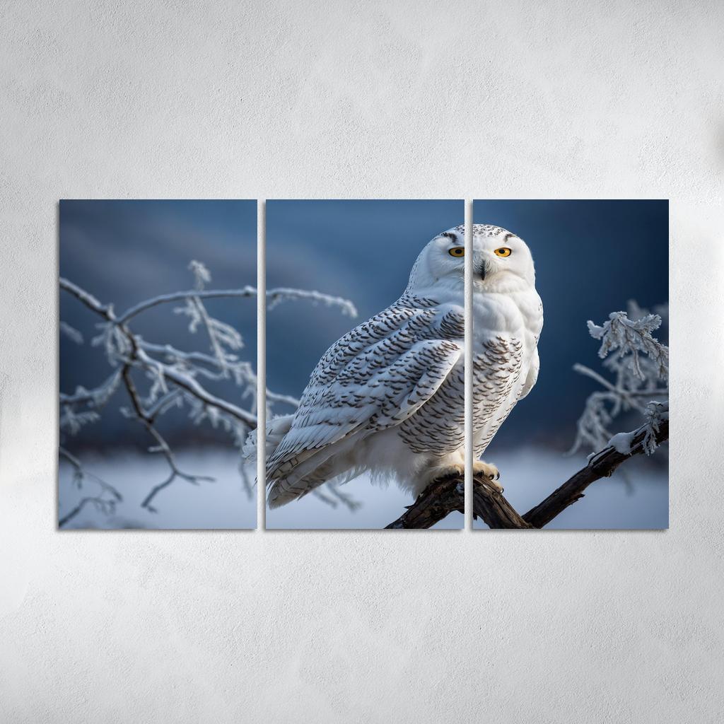 The Regal Snowy Owl Silent Hunter Of The Arctic Modern Paintings Frame