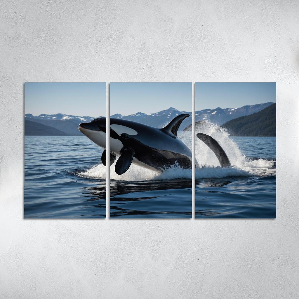 The Majestic Orca The Ocean's Apex Predator Custom Paintings Frame