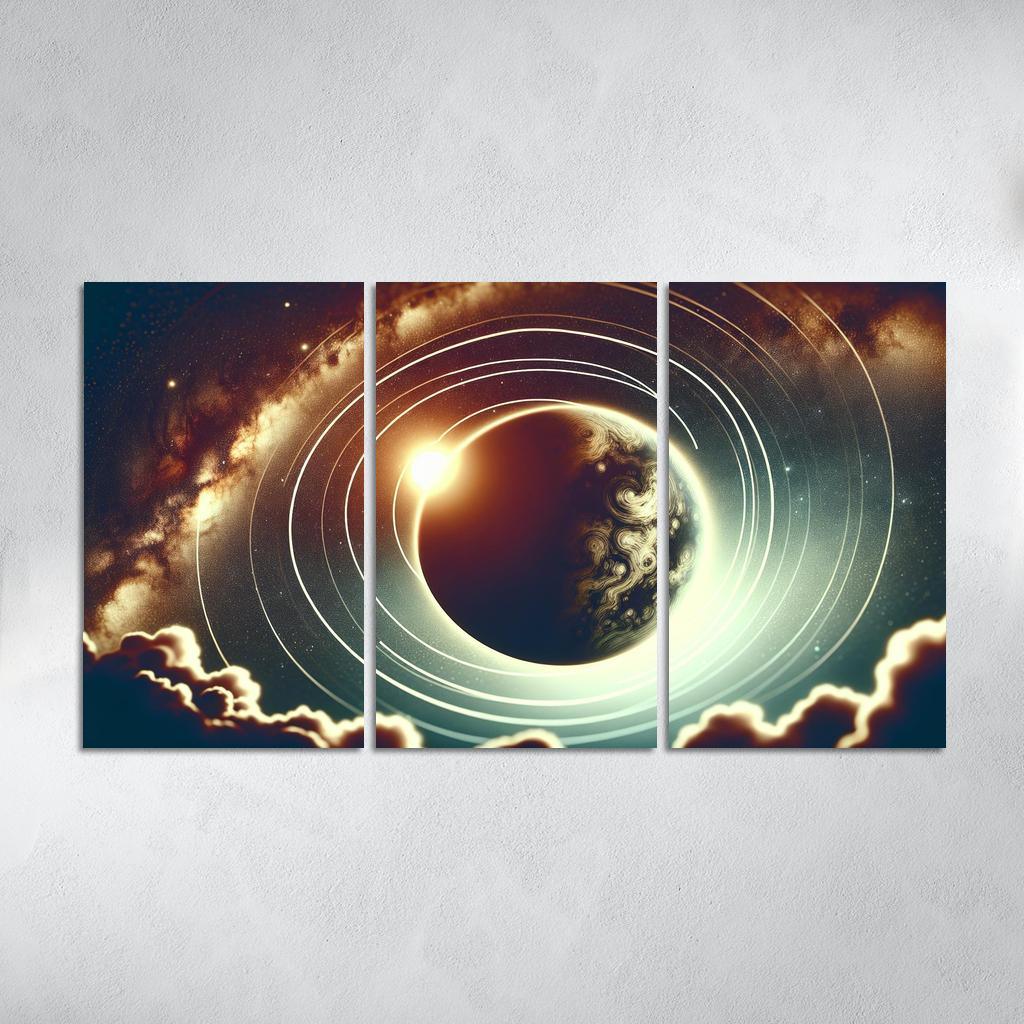 Exploring Exoplanet Atmospheres Abstract Paintings Frame