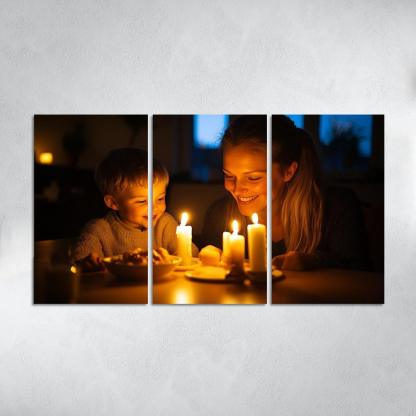 Candlelight Moments Illuminating Love Custom Paintings Frame