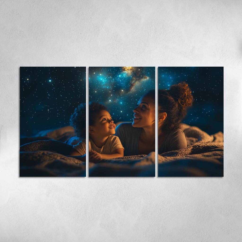 Stars In Her Eyes A Mothers Dreams For Her Children Canvas Paintings Frame