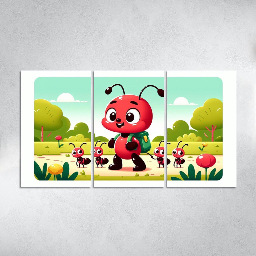 Adventurous Ant - Team Spirit Framed Paintings